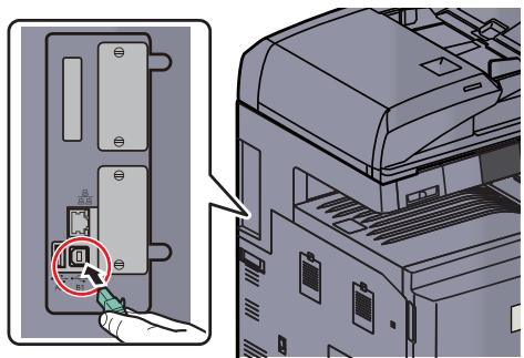 KYOCERA TASKALFA 4551CI - Connecter la machine. - 1