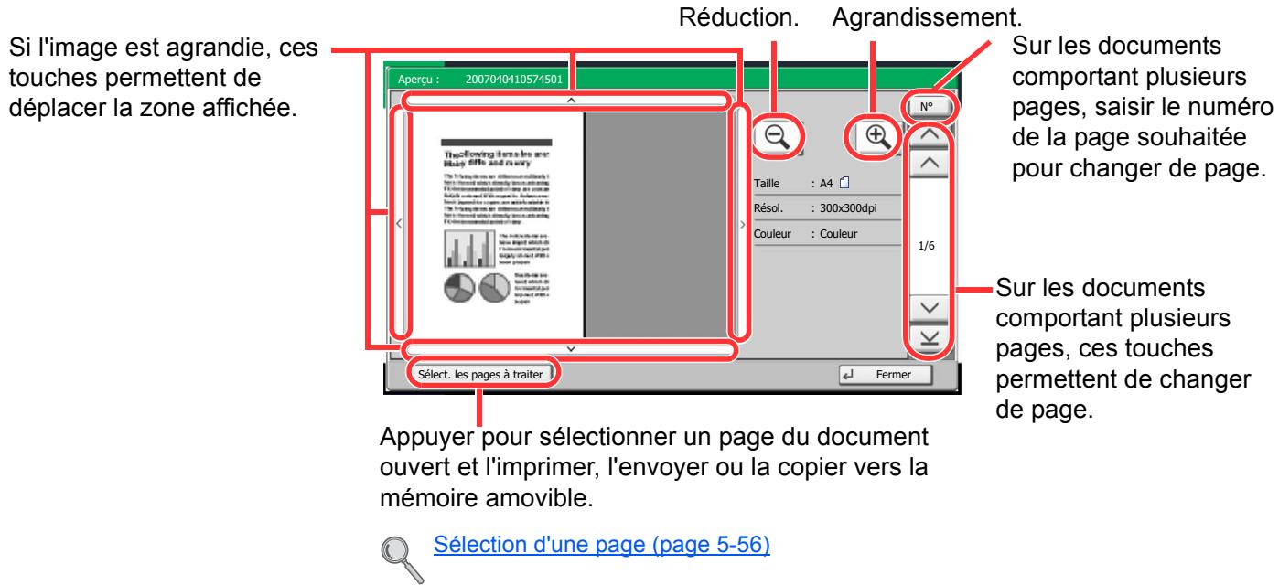 KYOCERA TASKALFA 4551CI - Aperçu des documents/verification des détails du document - 1
