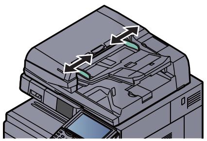 KYOCERA TASKALFA 4551CI - Régler les guides de largeur de papier. - 1