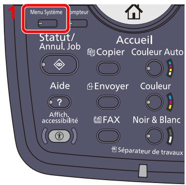 KYOCERA TASKALFA 4551CI - Afficher l'écran. - 1