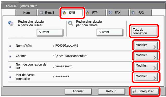 KYOCERA TASKALFA 4551CI - Ajouter l'adresse. - 1