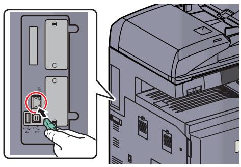 KYOCERA TASKALFA 4551CI - Connecter la machine. - 1