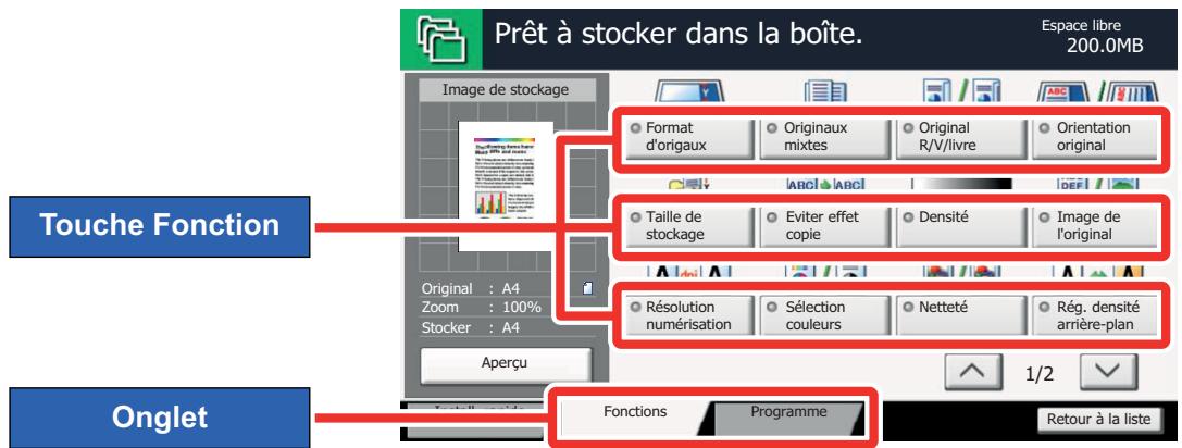 KYOCERA TASKALFA 4551CI - Boîte personnalisée (Stocker fichier, Impression, Envoyer) - 1