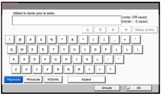 KYOCERA TASKALFA 4551CI - Écran de saisie en majuscules - 1