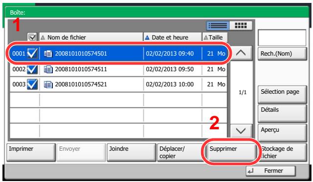 KYOCERA TASKALFA 4551CI - Supprimer le document. - 1