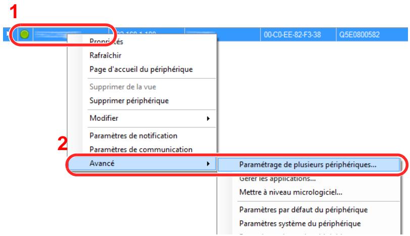 KYOCERA TASKALFA 4551CI - Inscription des données du carnet d'adresses sur la machine - 1
