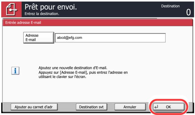 KYOCERA TASKALFA 4551CI - Appuyer sur [OK]. - 1