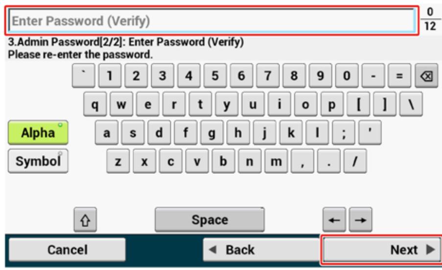 OKI ES5473MFP - Setting the Administrator Password - 6