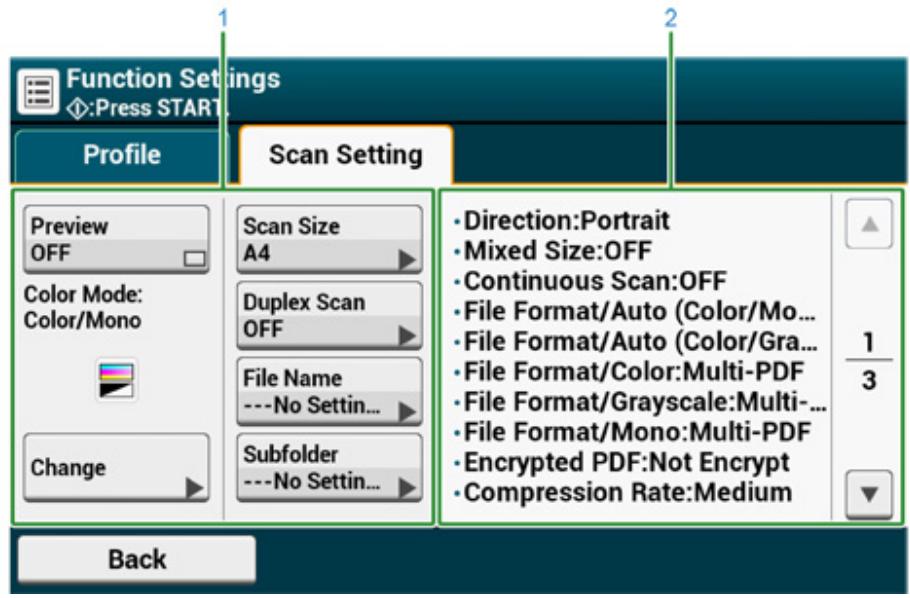 OKI ES5473MFP - - [Function Settings] > [Scan Setting] Tab - 1