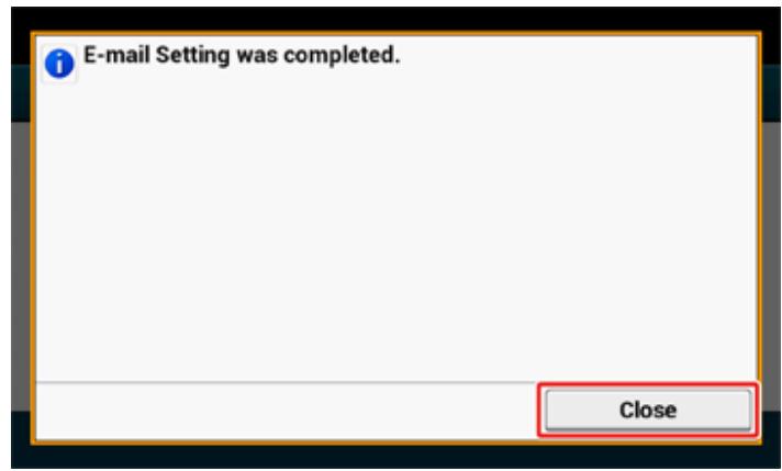 OKI ES5473MFP - After updating the settings, press [Close]. - 2