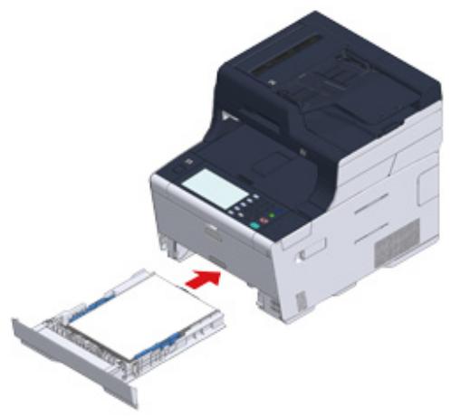 OKI ES5473MFP - Loading Paper in the Tray - 6