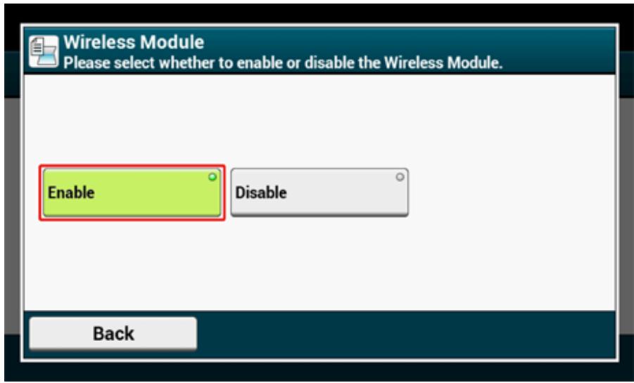 OKI ES5473MFP - Press [Enable]. - 1