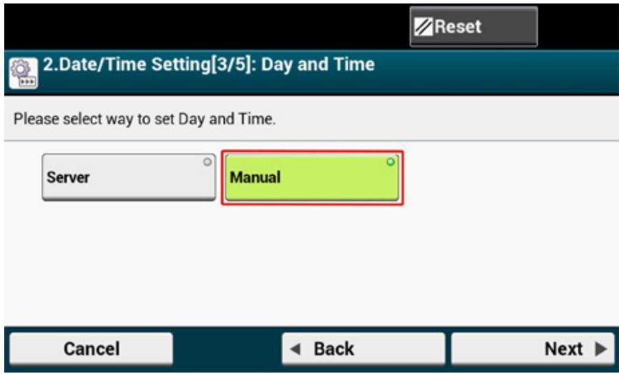 OKI ES5473MFP - Setting Date and Time - 5