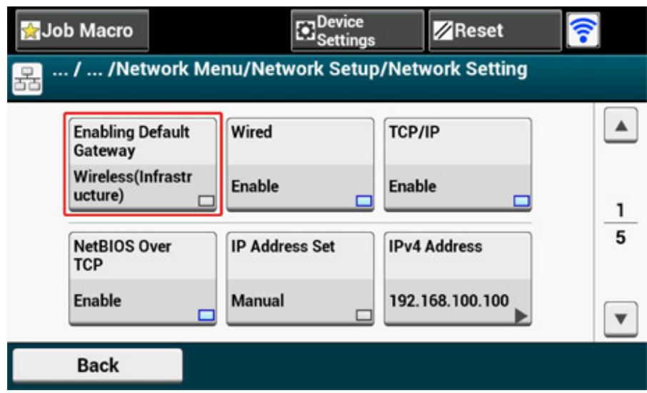 OKI ES5473MFP - Setting up [Enabling Default Gateway] - 9