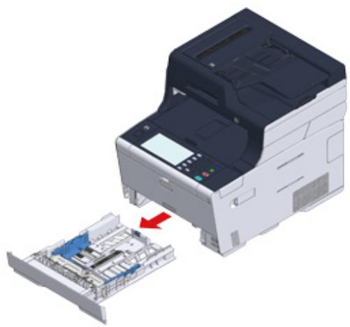 OKI ES5473MFP - Loading Paper in the Tray - 1