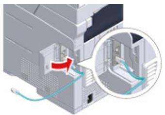 OKI ES5473MFP - Connecting a LAN Cable - 5