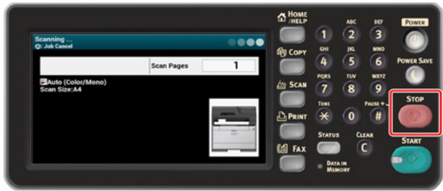 OKI ES5473MFP - Cancelling Scanning - 1