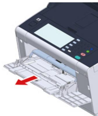 OKI ES5473MFP - Loading Paper in the MP Tray - 2