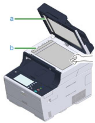 OKI ES5473MFP - Cleaning the Document Glass - 3