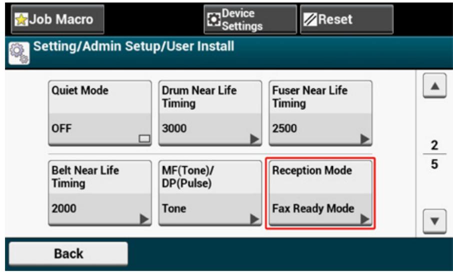 OKI ES5473MFP - Setting the Reception Mode - 5