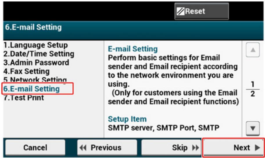 OKI ES5473MFP - E-mail Setting - 2