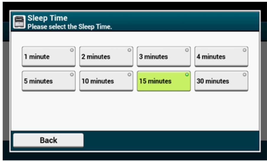 OKI ES5473MFP - Setting the Length of Idle Time Before Entering Sleep Mode - 1