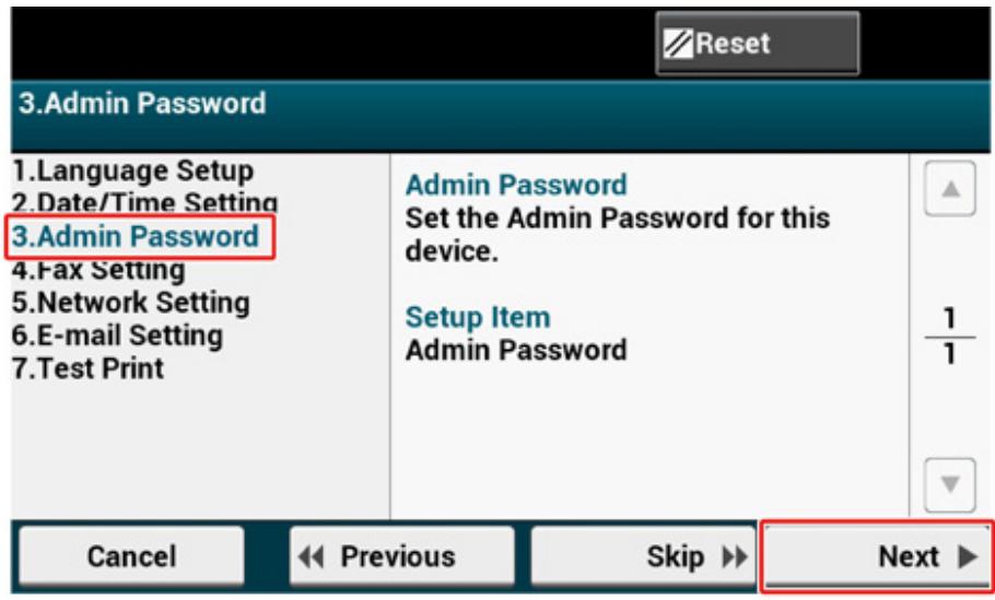 OKI ES5473MFP - Setting the Administrator Password - 2