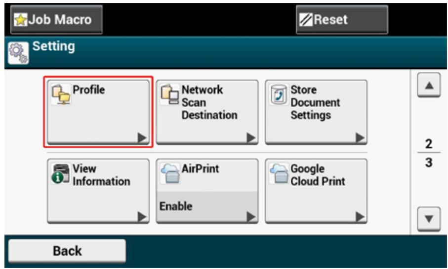 OKI ES5473MFP - Registering a Destination (Profile) - 1