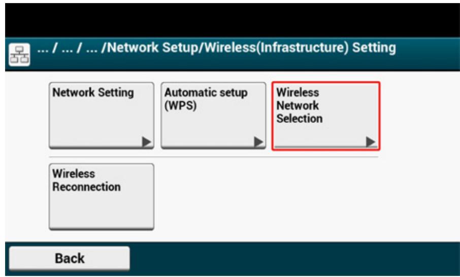 OKI ES5473MFP - Selecting a Wireless LAN Access Point from the Operator Panel to Connect - 14