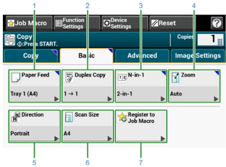 OKI ES5473MFP - Descriptions of Screens for Copy - 2