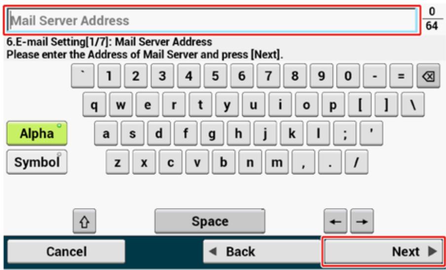 OKI ES5473MFP - E-mail Setting - 3