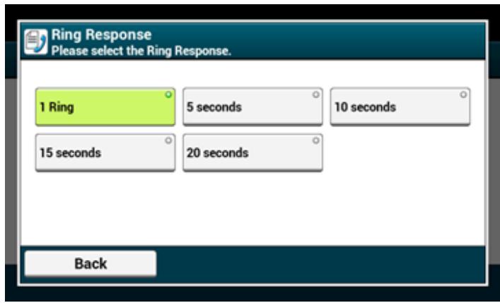 OKI ES5473MFP - Setting the Waiting Time from When an Incoming Call Arrives to When Reception Starts (Response Waiting Time) - 1