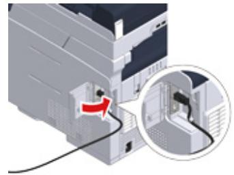 OKI ES5473MFP - Connecting a USB Cable - 5