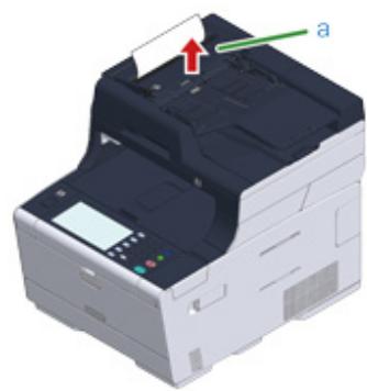OKI ES5473MFP - If a Document is Visible in the Paper Path - 1