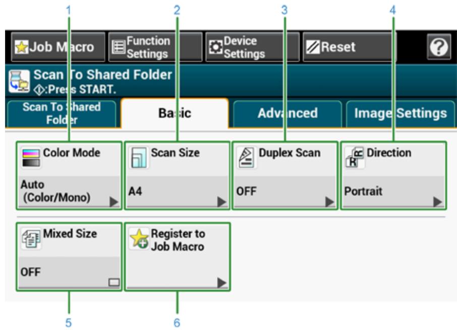 OKI ES5473MFP - Scan To Shared Folder Screen - 2