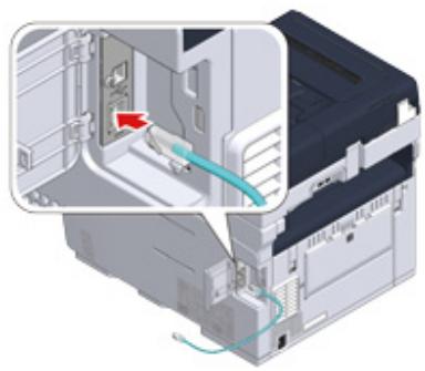 OKI ES5473MFP - Connecting a LAN Cable - 4