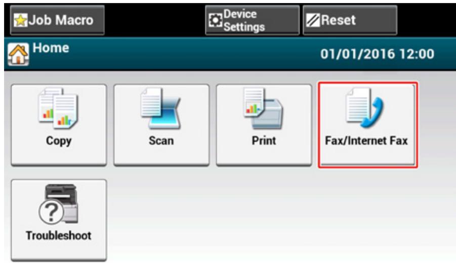 OKI ES5473MFP - Entering Fax Number to Send a Fax - 1