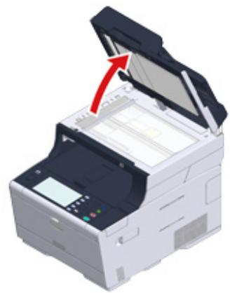 OKI ES5473MFP - Cleaning the Document Glass - 2