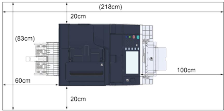 OKI ES5473MFP - Installation Space - 1