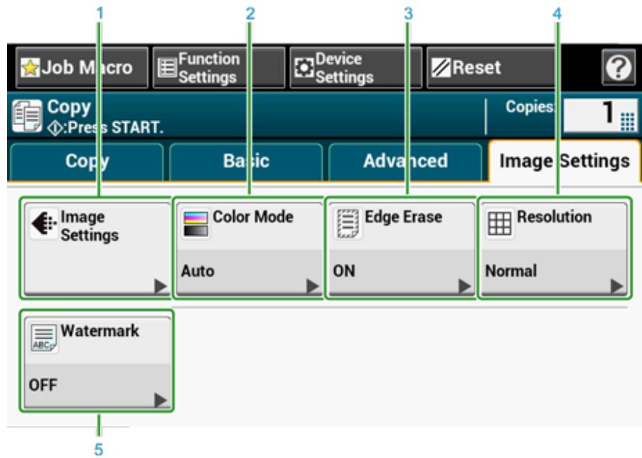 OKI ES5473MFP - Descriptions of Screens for Copy - 4
