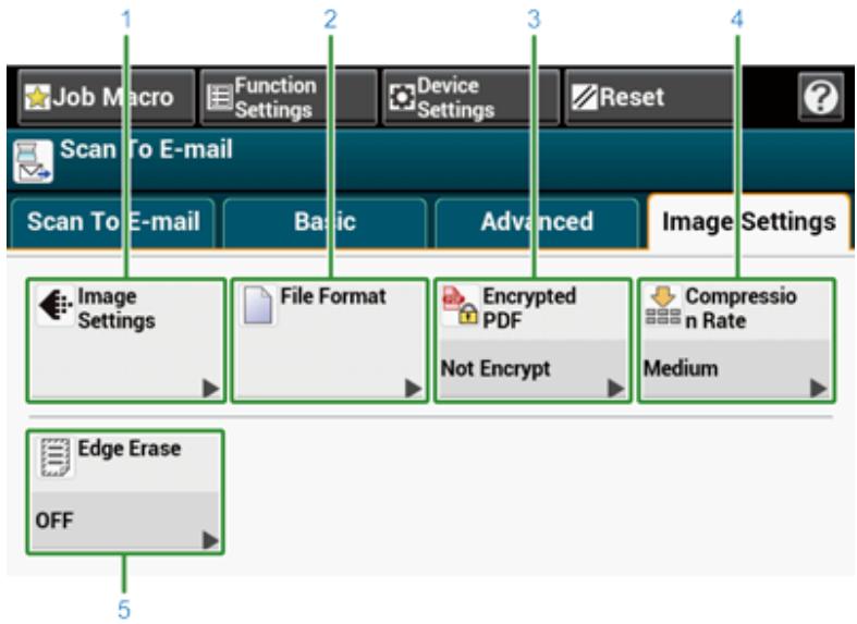 OKI ES5473MFP - Scan To E-mail Screen - 4