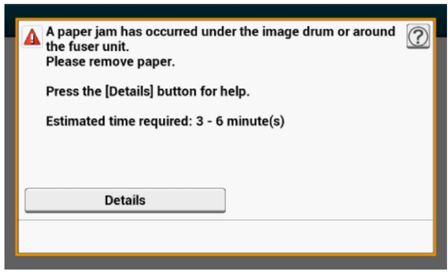 OKI ES5473MFP - If an Error Message is Displayed on the Operator Panel - 1