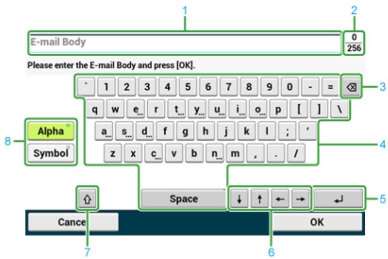 OKI ES5473MFP - Entering with the Touch Panel - 1