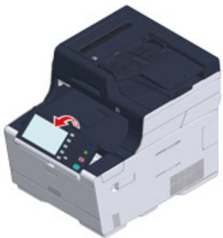 OKI ES5473MFP - Adjusting the Angle of the Operator Panel - 1