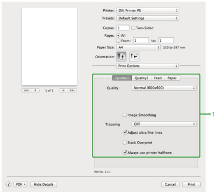 OKI ES5473MFP - - [Print Options] Panel - 1