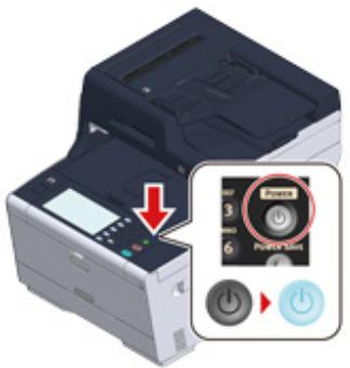 OKI ES5473MFP - Turning On the Machine - 1