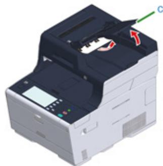 OKI ES5473MFP - If a Document is Invisible in the Paper Path - 5