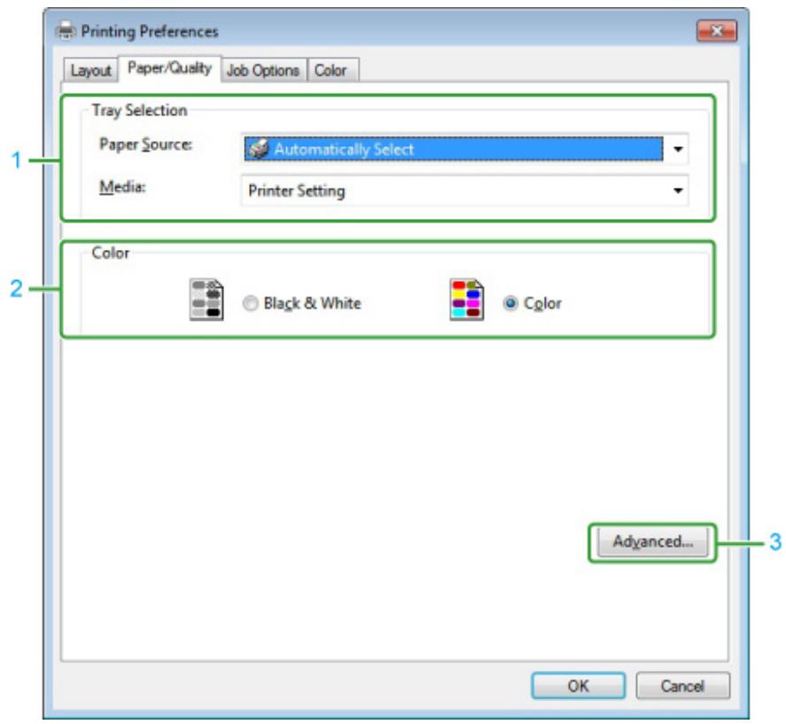 OKI ES5473MFP - - [Paper/Quality] Tab - 1