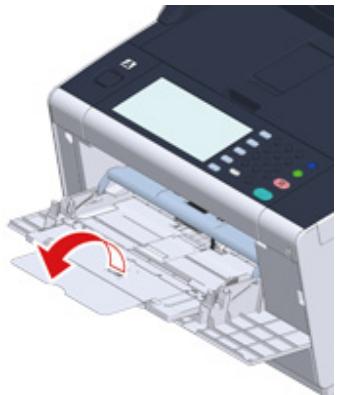 OKI ES5473MFP - Loading Paper in the MP Tray - 3