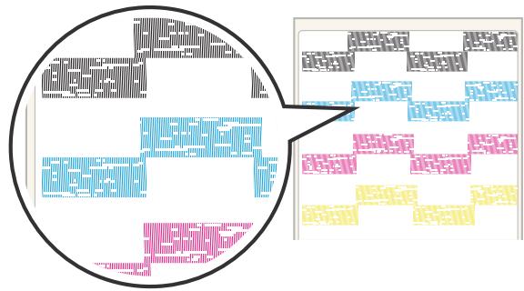 EPSON COLORWORKS C7500 - Test d'impression (impression de contrôle des buses) - 2